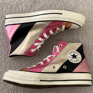 Converse 70 metallic leather high top never worn